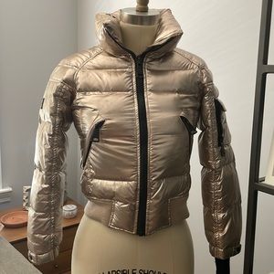 SAM white gold girls bomber jacket